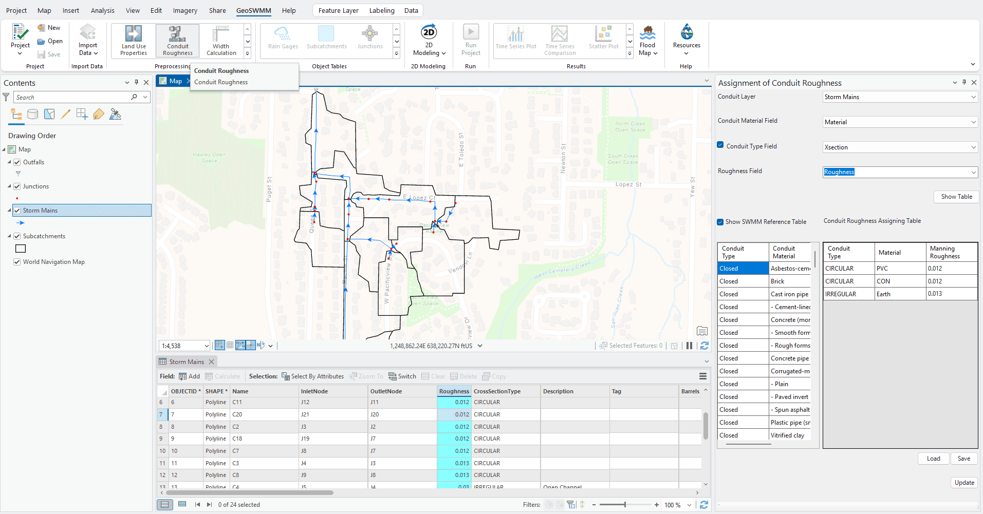 Watershed Delineation Tool interface