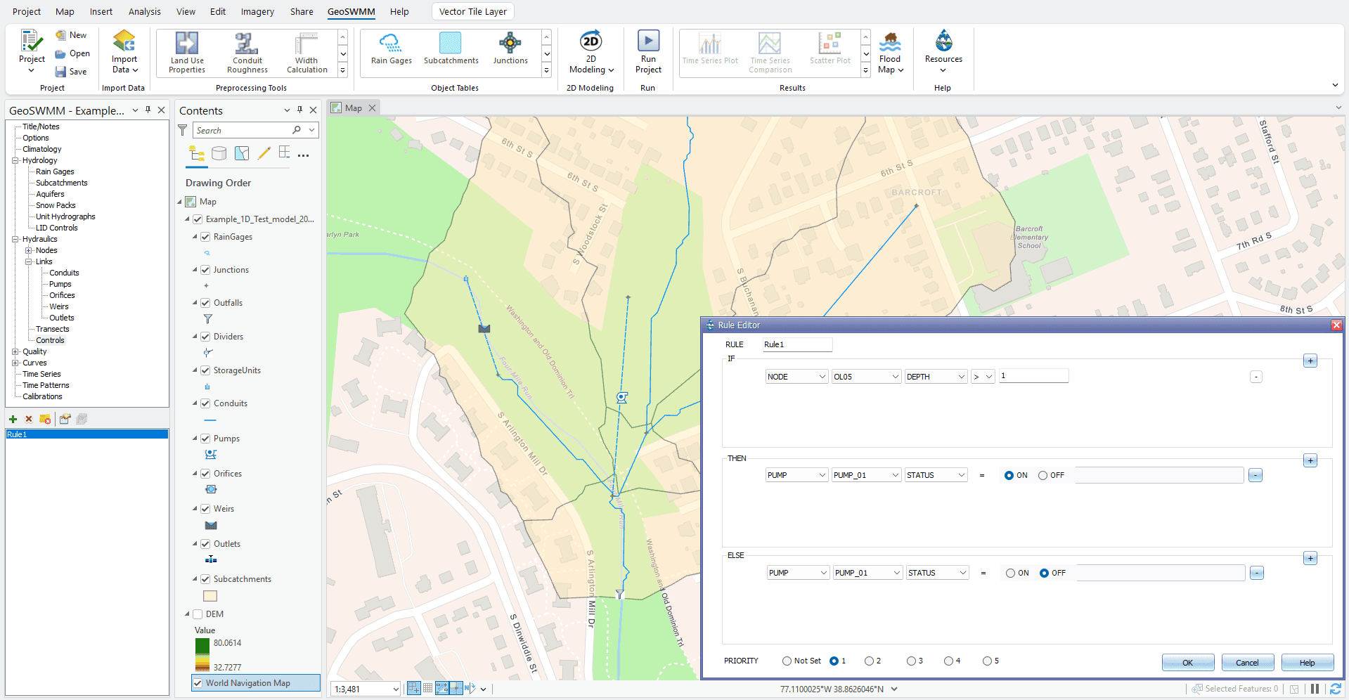 Land Use Properties interface