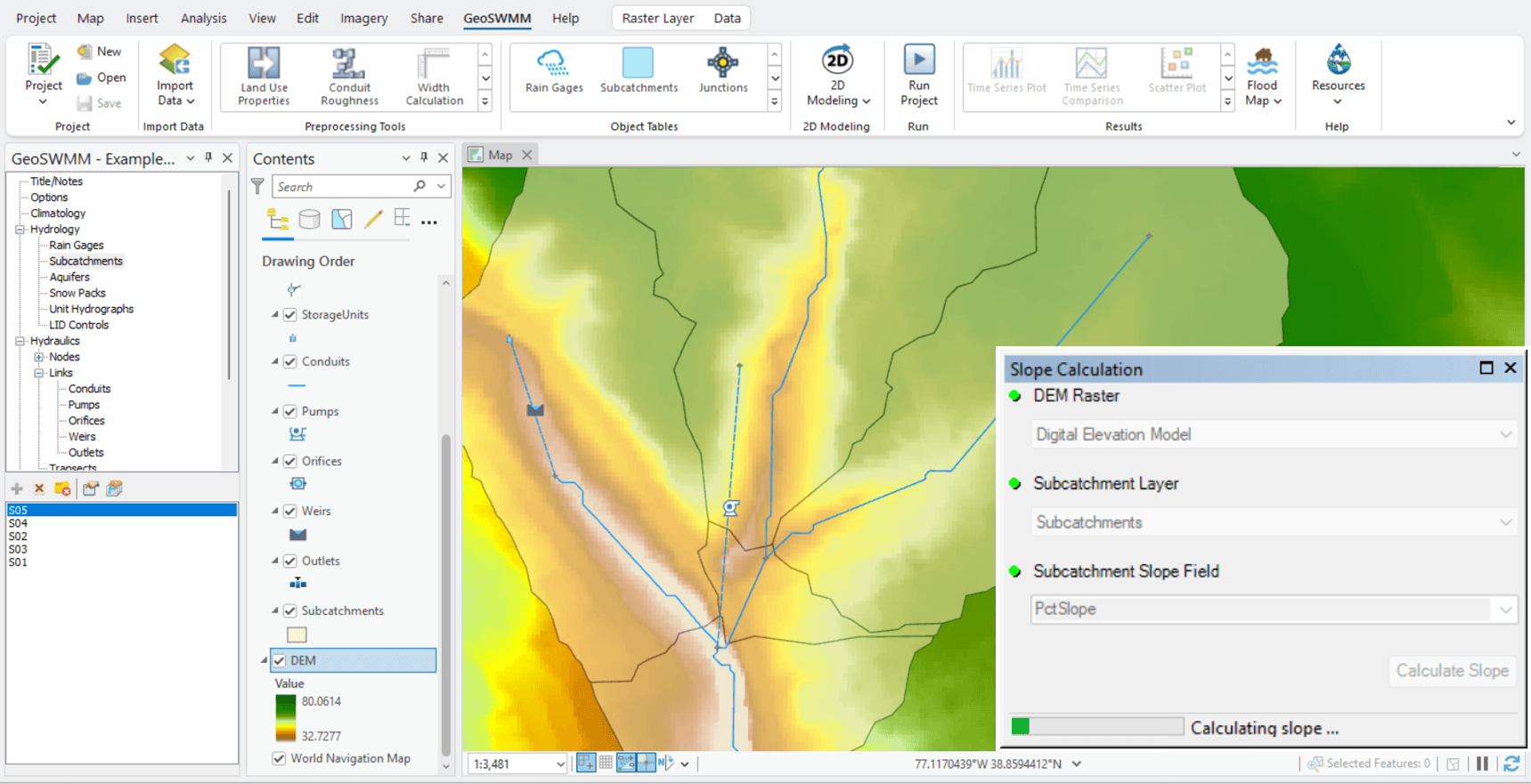 Land Use Properties interface